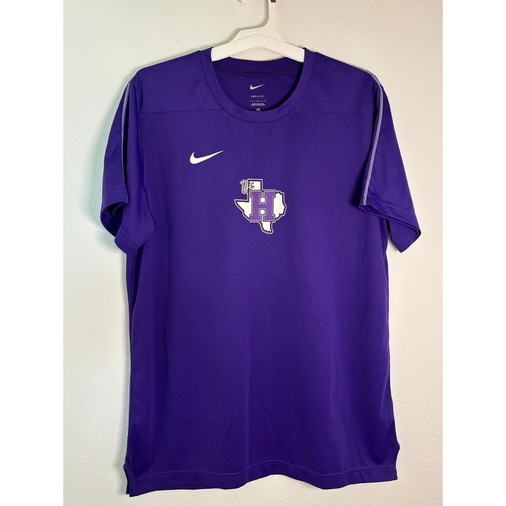 Nike Dri-FIT Mens Large Purple Texas The H Graphic Performance T-Shirt